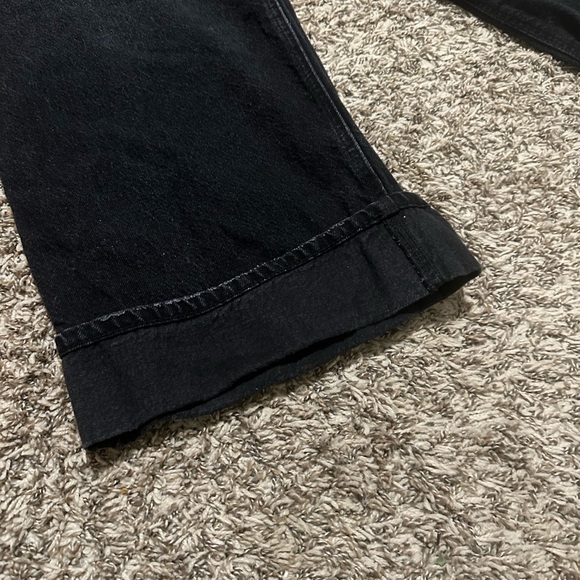 Gianni Bini Women’s Black High Waisted Wide Leg Denim Jeans size 11 32” waist - Picture 2 of 9